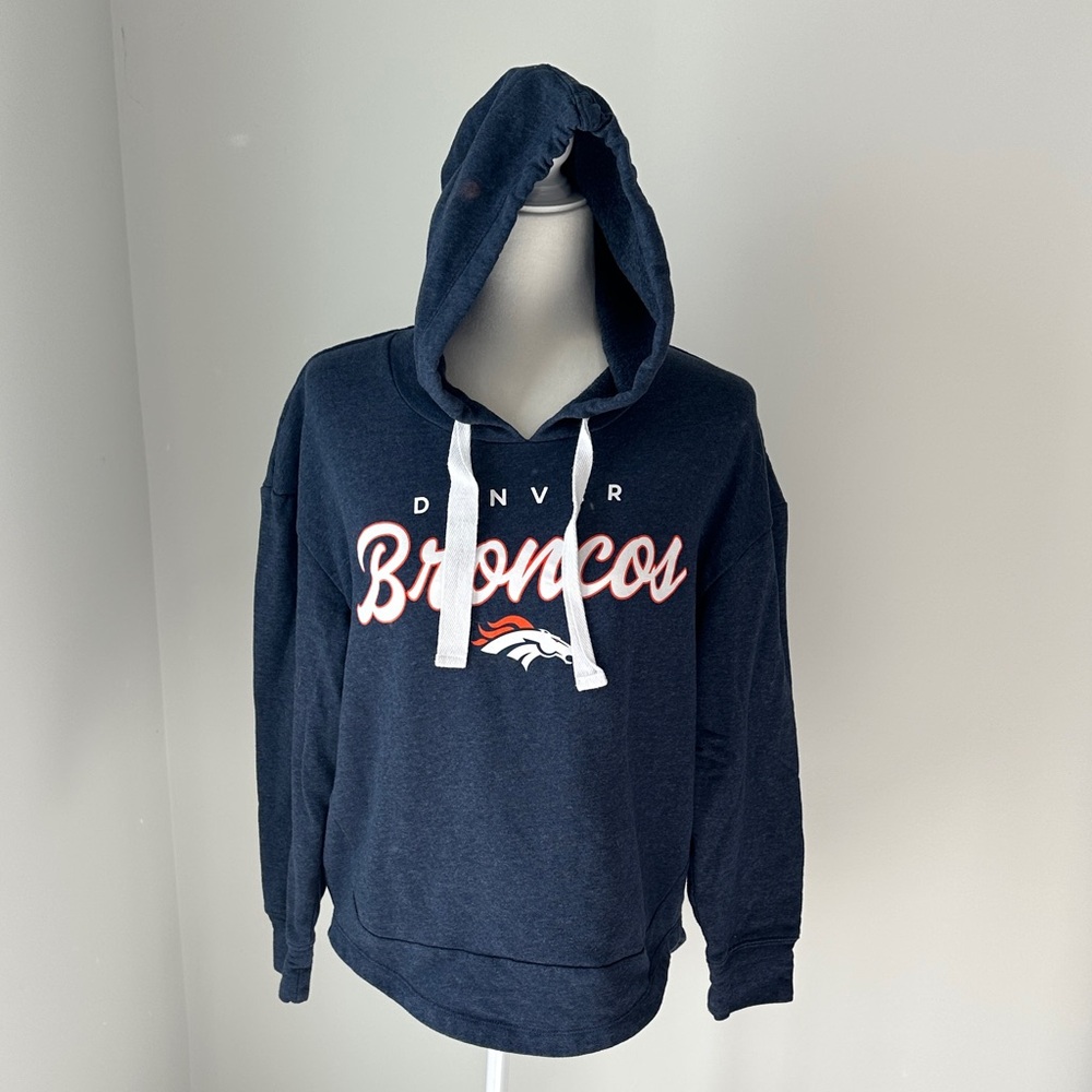 Fanatics Blue Denver Broncos Hoodie Medium